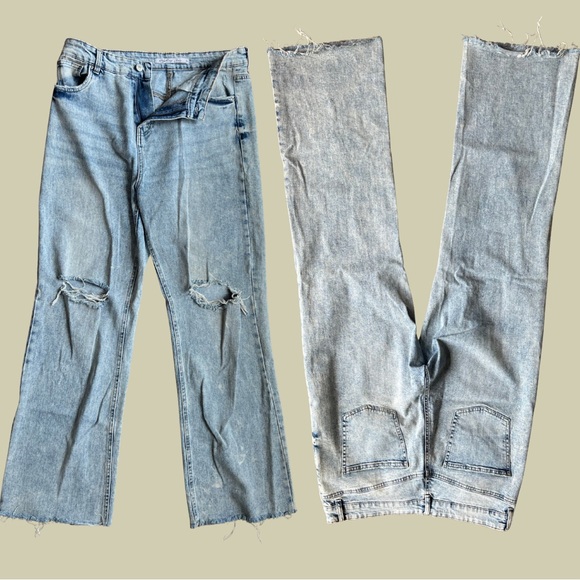 Highway Jeans Blue Boyfriend Denim with Distressed Style - Picture 1 of 6